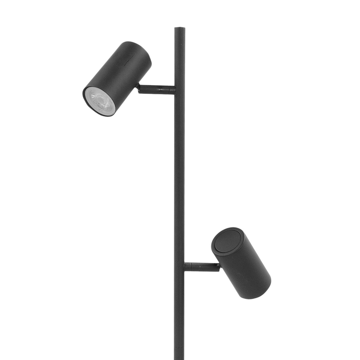 Vloerlamp zwart Burgos 2 lichts detail