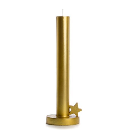 Figuurkaars ster goud 7cm